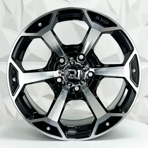 [140514] RIN 14X7 6-139.7 R1 SPORT 4989 BLACK MACHINE FACE ET -10 CB 108