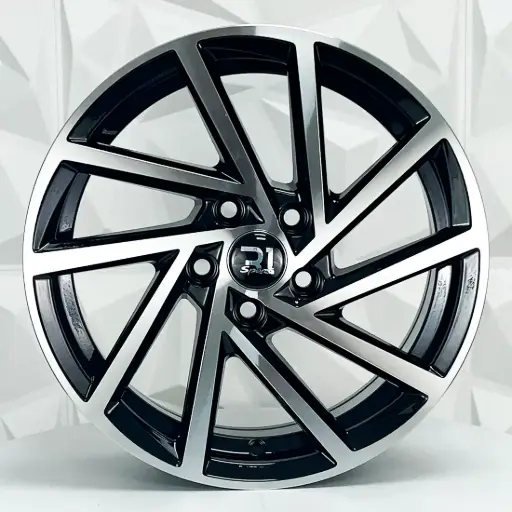 [156540] RIN 15X6.5 5-100 R1 SPORT 5213 WV BLACK MACHINE FACE ET35 CB73.1