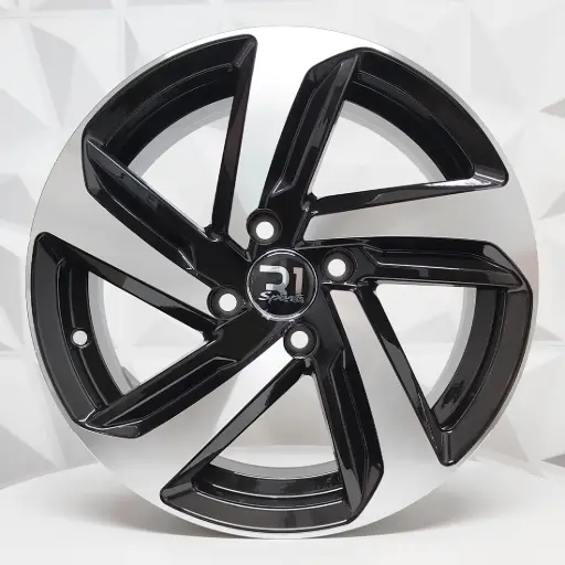 [156671] RIN 15X6.5 5-100 R1 SPORT 5233 BLACK MACHINE FACE ET35 CB73.1