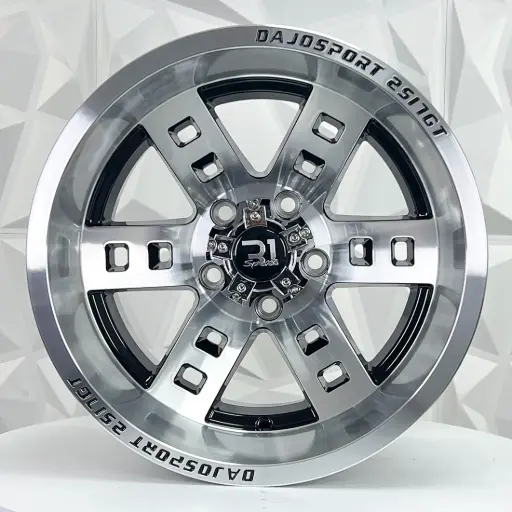 [159639] RIN 15X10 5-114.3 R1 SPORT D6251/6521 BLACK MACHINE FACE MI ET-44 CB83.1