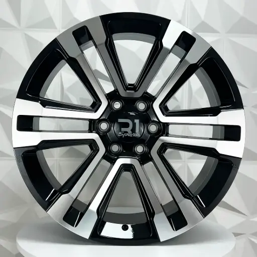 [200573] RIN 20X9 6-139.7 R1 SPORT FA668 BLACK MACHINE FACE ET24 CB78.1