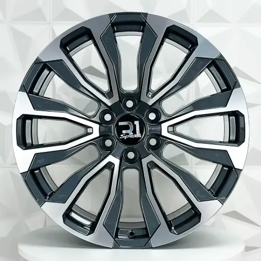[240520] RIN 24X10 6-139.7 R1 SPORT FD671 GUNMETAL MACHINE FACE ET24 CB78.1