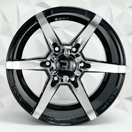 [157547] RIN 15X8 6-114.3 R1 SPORT 6032 BLACK MACHINE FACE ET-20 CB66.1