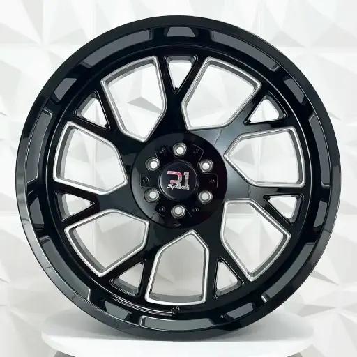[241201] RIN 24X12 6-139.7 R1 SPORT LE5505 BLACK MILLING ET-42 CB106