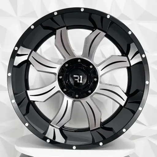 [249096] RIN 24X14 8-180 R1 SPORT XM-323 MACHINE BLACK ET-76 CB125