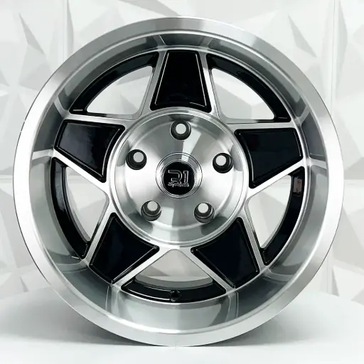 [151207] RIN 15X10 5-127 R1 SPORT L55542A BLACK MACHINE FACE MACHINE LIP ET-44 CB83