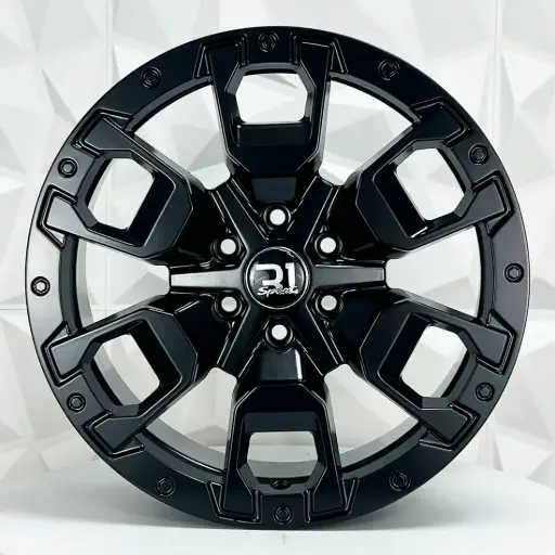 [171511] RIN 17X7.5 6-114.3 R1 SPORT DX322 MATTE BLACK ET30 CB66.1
