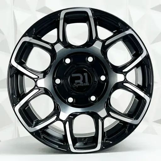 [FF167548] RIN 16X8 6-114.3 R1 SPORT ULF-S04 FLOW FORM MATTE BLACK MACHINE FACE ET0 CB66.1