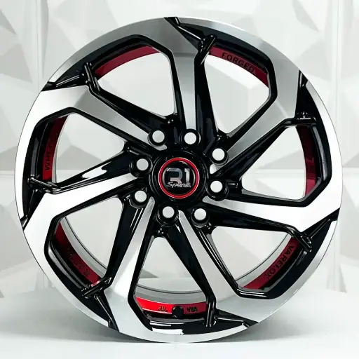 [146603] RIN 14X7.5 4-100/114.3 R1 SPORT 373 BLACK MACHINE AND RED UNDERCUT ET0 CB73.1