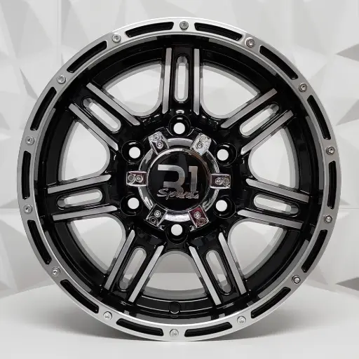 [147541] RIN 14X6 5-114.3 R1 SPORT LGS14 BLACK MACHINE FACE MACHINE LIP ET0 CB83