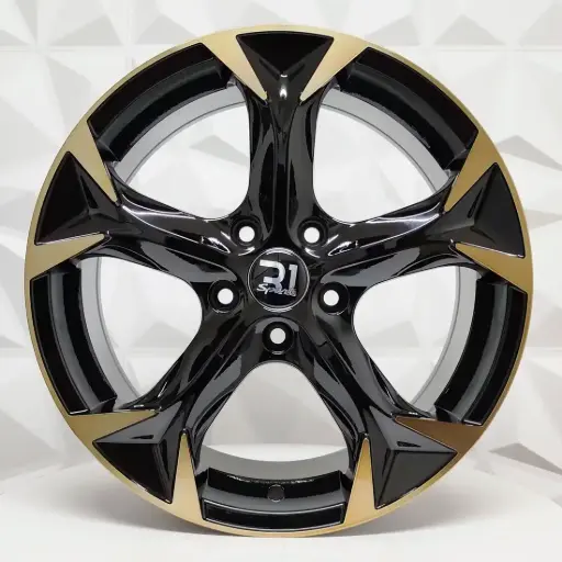 [176644] RIN 17X7 5-112 R1 SPORT 5228 BLACK MACHINE FACE+BRONCE ET40 CB73.1