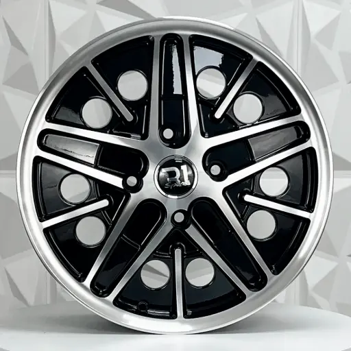 [176646] RIN 17X7 4-130 R1 SPORT X093 BLACK MACHINE FACE ET40 CB78.2