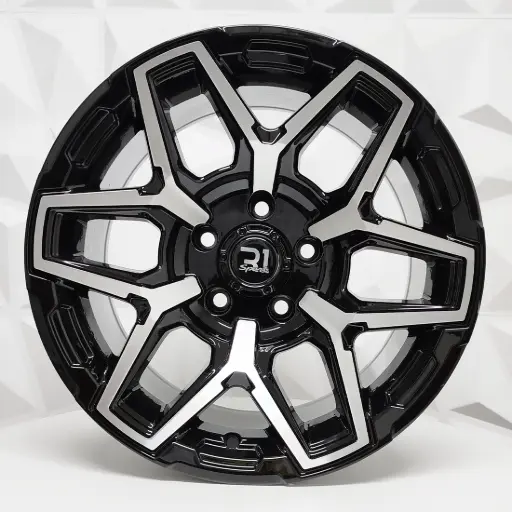 [154889] RIN 15X8 6-139.7 R1 SPORT QC2043 BLACK MACHINE FACE ET-10 CB106.1