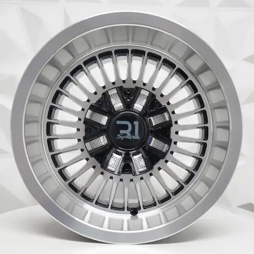 [147554] RIN 14X8 6-139.7 R1 SPORT BLACK MACHINE FACE MACHINE LIP ET-13 CB110