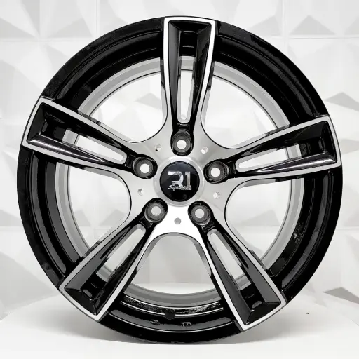 [171223] RIN 17X8 5-120 R1 SPORT 75058 BLACK MACHINE FACE ET35 CB74.1