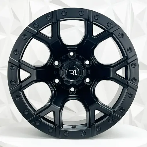 [174784] RIN 17X9 6-139.7 R1 SPORT QC661 MATE BLACK ET-15 CB108