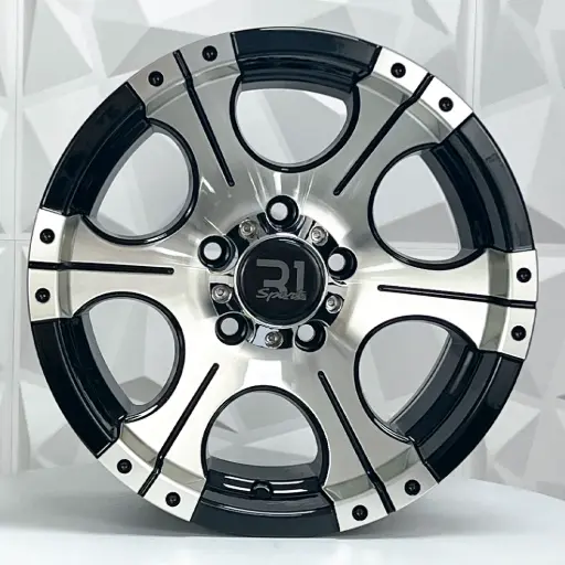 [154903] RIN 15X8 5-114.3 R1 SPORT QC602 BLACK MACHINE FACE ET0 CB83
