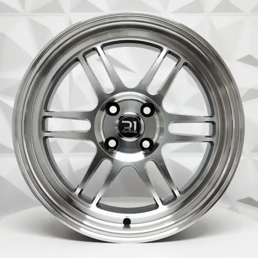 [161528] RIN 16X7 4-100 R1 SPORT DX117 BLACK MACHINE FACE MACHINE LIP ET35 CB73.1