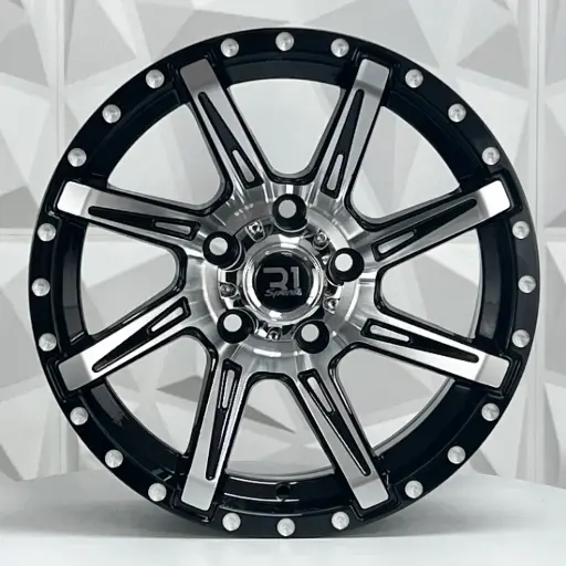 [156760] RIN 15X7 5-114.3 R1 SPORT 1081 BLACK MACHINE FACE ET-10 CB73.1