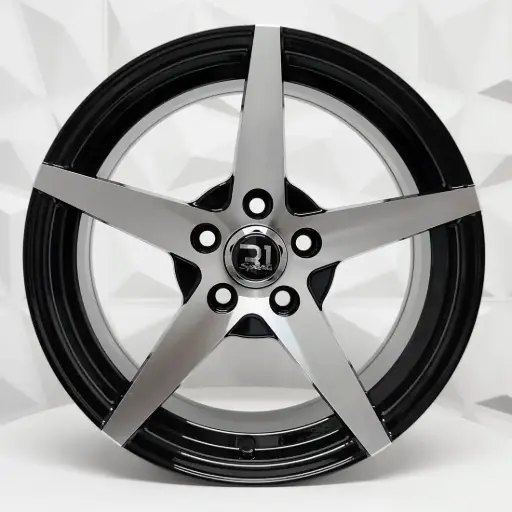 [151616] RIN 15X7 5-100 R1 SPORT DX427 BLACK MACHINE FACE ET35 CB73.1