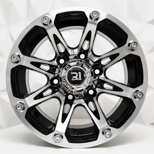 [154921] RIN 15X8 6-139.7 R1 SPORT QC815 BLACK MACHINE FACE ET-10 CB110