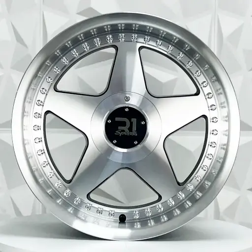 [172160F] RIN 17X8.5 4-100/5-100 R1 SPORT L1929 OZ BLACK MF MI CROM RIVETS ET38 CB73.1