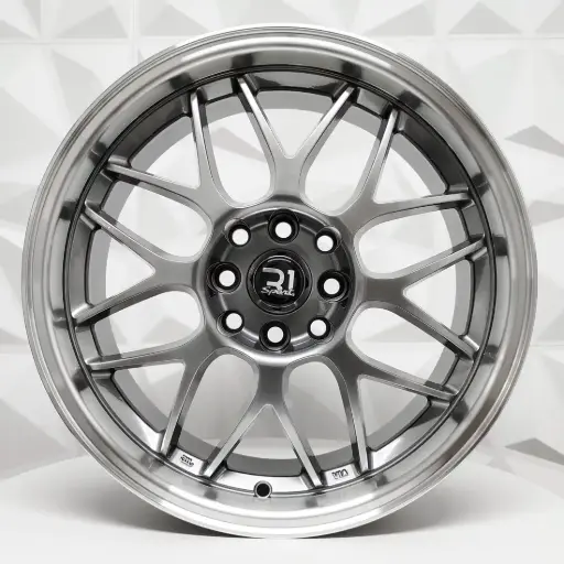 [161501F] RIN 16X7 4-100/114.3 R1 SPORT SH37 HYPER BLACK MACHINE LIP ET30 CB73.1