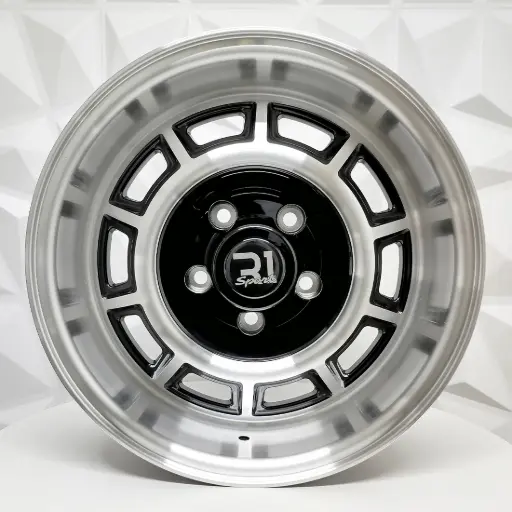 [182126F] RIN 18X8 5-120.65 R1 SPORT L2336 BLACK MACHINE FACE ML ET-12 CB73.1
