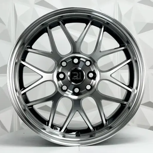 [161527F] RIN 16X7 5-100 R1 SPORT SH37 BLACK MACHINE FACE MI ET30 CB73.1