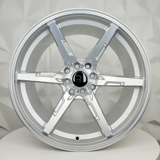 [177565F] RIN 17X8.5 4-100/114.3 R1 SPORT JCW257 SILVER MACHINE FACE ET20 CB73.1
