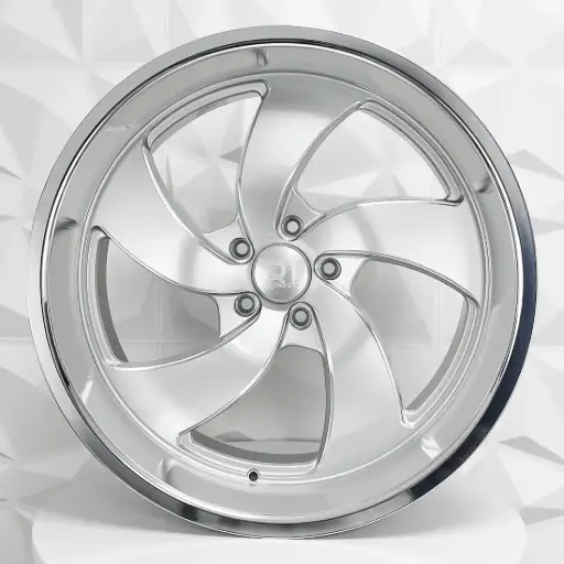 [225503FI] RIN 22X9 5-127 R1 SPORT 5211L SILVER MILLING MACHINE LIP ET0 CB78.3