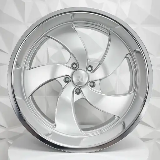 [225503FD] RIN 22X9 5-127 R1 SPORT 5211R SILVER MILLING MACHINE LIP ET0 CB78.3