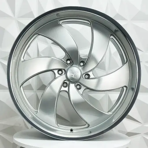 [245505FD] RIN 24X9 6-139.7 R1 SPORT 667R SILVER MILLING MACHINE LIP ET25 CB78.1